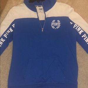 White & Blue Pink Sweatshirt